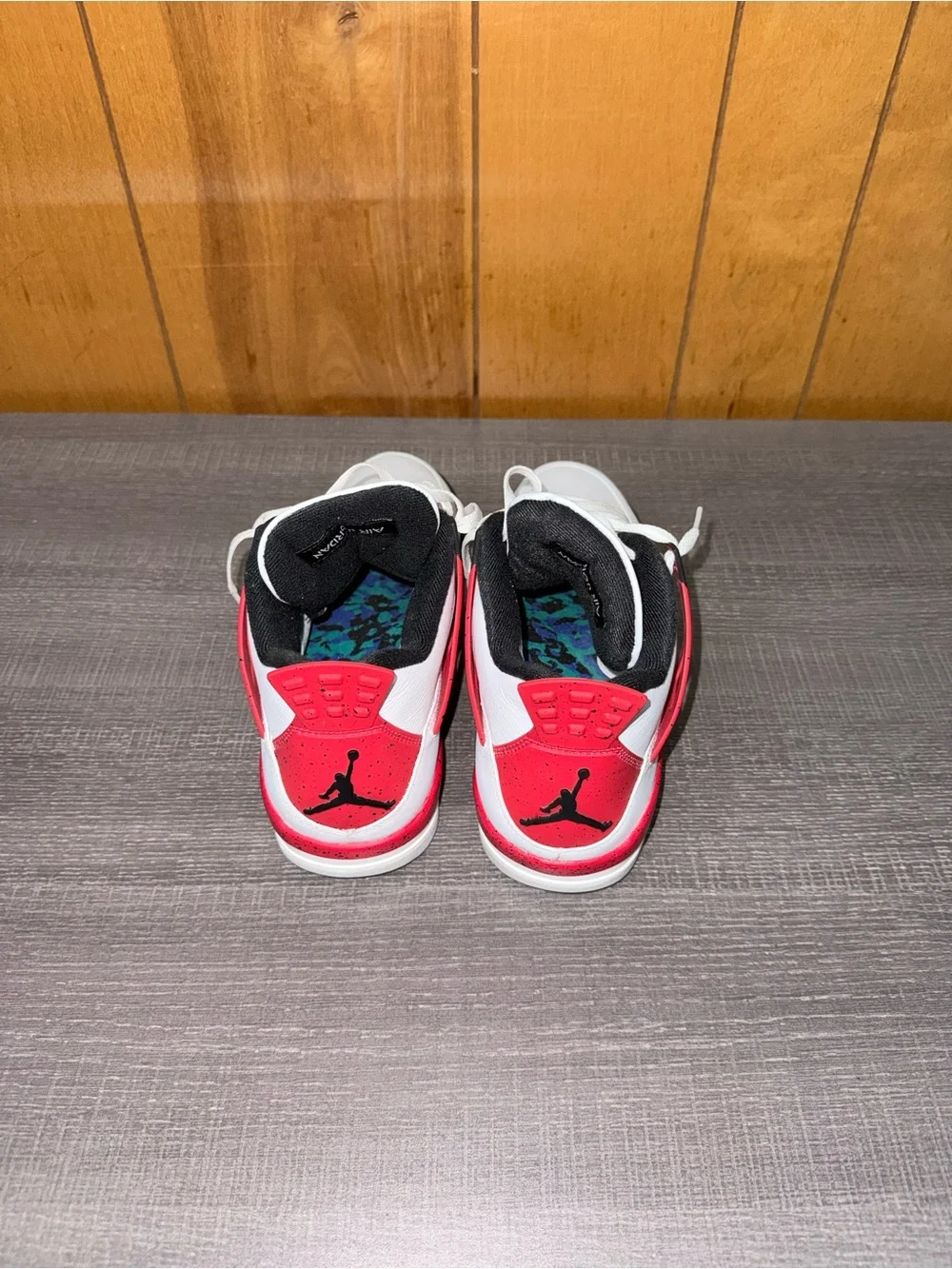 Jordan White Red Black Retro Basketball Sneakers